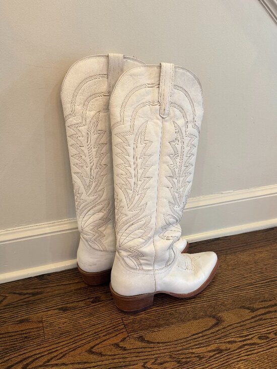 Tecovas Shoes - Tecovas Abby Snow White Western Boots Size 11